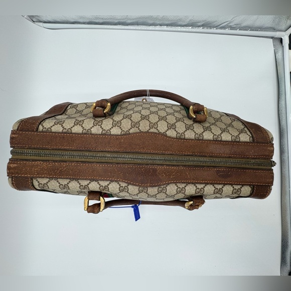 Authentic Vintage Gucci GG Monogram Supreme Sherry Web Doctor’s Travel Bag - Picture 4 of 14